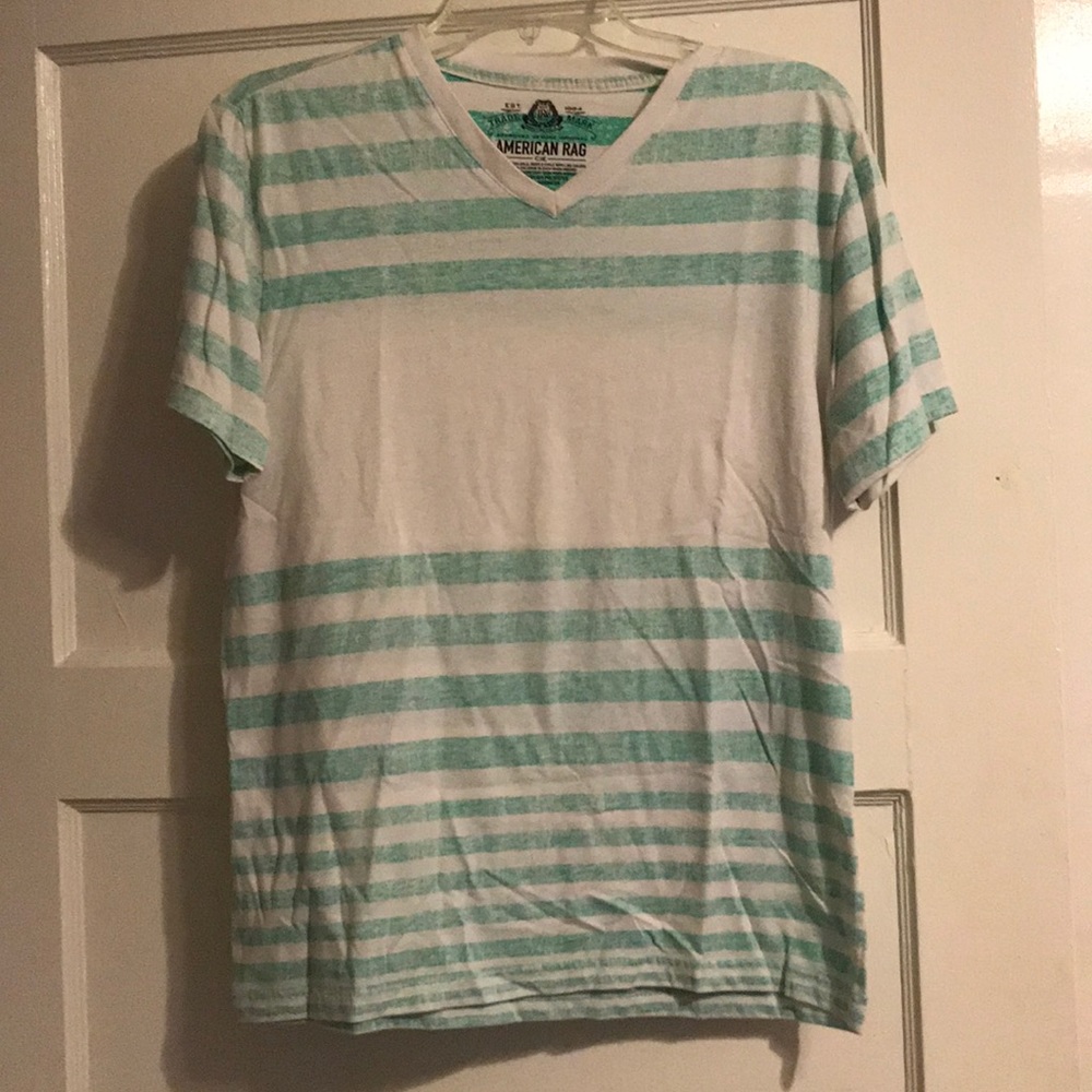 Blue striped T-shirt